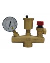 Safety group with ABS pressure gauge