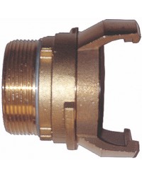 Bronze Guillemin coupling - Male threaded with locking ring