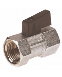 Brass ball valve F / F - Mini type - butterfly handle