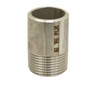 Male half niple for welding - 316L Stainless steel - Lenght 50 mm