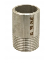 Half nipple for welding in stainless steel 316L - Lenght 100 mm