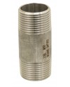 Mamelon tube standard en acier inoxydable 316L - Longueur 100 mm