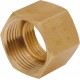 Hexagonal brass coupling - Female / Female with gasket stop