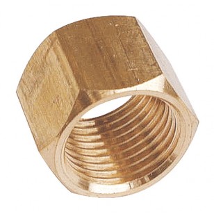 Hexagonal brass coupling - Female / Female