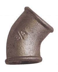 45° Elbow - F/F - Galvanized Iron Cast