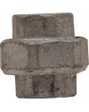 F/F Union - 3 pieces - Flat gasket - Galvanized Cast Iron