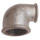 90° Reducing elbow - F/F - Galvanized Cast Iron
