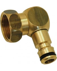 Automatic female fitting with swivel nut