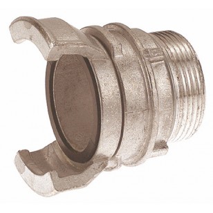 Aluminium Guillemin coupling - Male threaded with locking ring