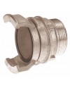 Aluminium Guillemin coupling - Male threaded with locking ring