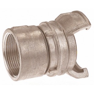 Aluminium Guillemin coupling - Female threaded with locking ring