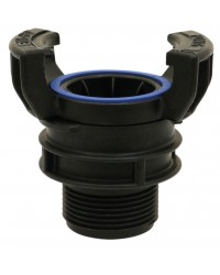 Polypropylene Guillemin coupling - Male threaded with locking ring