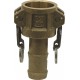 Coupler for hose pipe - Type C - NBR Gaskets - Brass