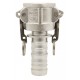 Coupler for hose pipe - Type C - NBR Gaskets - 316 Stainless steel