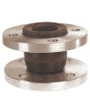Expansion joint with ISO PN10 flanged - Zinc plated steel - Simple sphere