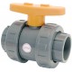 PVC ball valve - "Industrial series" - FPM ball seal - To bond
