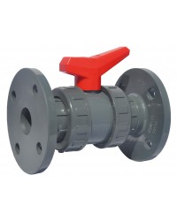 PVC ball valve - "Industrial series" - EPDM ball seal - With PN 10/16 flanges