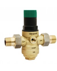 Pressure regulating valve with diaphragm - 2 male union fittings - For water network