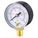Pressure gauge - ABS casing - Class 1.6 - Conical brass vertical fitting 1/4G - Ø 50