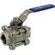 Stainless steel ball valve - 3 pieces - Full bore - F/F