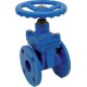 Flanged gate valve with rubber wedge - PN16 - "Short series" F4