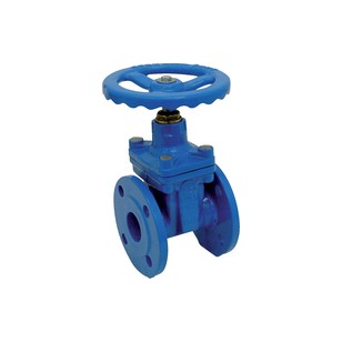 Flanged gate valve with rubber wedge - PN16 - "Short series" F4