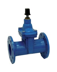 Flanged gate valve rubber wedge- NP 16 - "Long series" F5 - Manoeuvre by squares 30 x 30 mm - FSIH