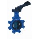 Butterfly valve - Cast iron body FGL - Notched handle - Butterfly cast iron GS - Lug type - EPDM sleeve