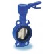 Butterfly valve - Cast iron body - 316 Stainless steel disc - With notched ductile cast iron handlever - Wafer type
