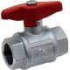 Brass ball valve - F/F - Industrial series - Full bore - Butterfly red handle
