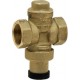 Pressure reducing valve - Brass hot forged piston type - Female / Female - Raw brass - Without pressure gauge connection