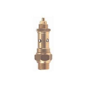 Controlable brass safety relief valve - PTFE valve