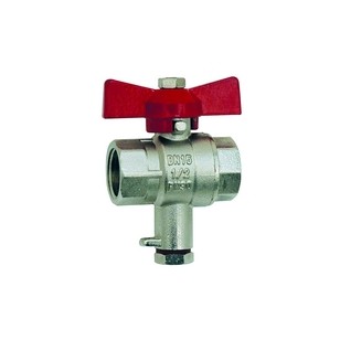 Ball valve - F/ F - With M10x1 connexion for temperature sensor