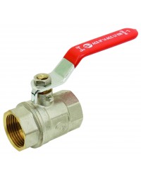 Brass ball valves F / F - ''Etoile'' series - Standard bore - Flat red steel handle