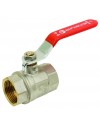Brass ball valve - F / F - ''Etoile'' series- Standard bore - Flat red stainless steel handle