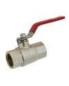 Brass ball valve - F/F - "Etoile" series - PN 40 - Long thread - Stainless steel handle