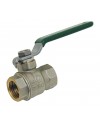Brass ball valve - F/F - NF serie - Flat green steel handle