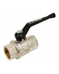 Brass ball valve - F/F - "Dry cleaned oxygen series" - Aluminium handle