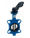 Butterfly WAFER type valve - EPDM sleeve - Butterfly Nickel Cast Iron GJS-400-15 - Notched aluminium handle