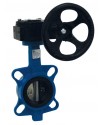 Butterfly WAFER type valve - EPDM sleeve - Butterfly cast iron GJS-400-15 nickel - With fitted reducer
