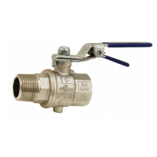Butterfly valve - M / F - Notched handle