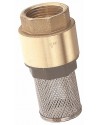 Monobloc foot valve - ''Etoile series" - Nylon obturator NBR coating - Stainless steel strainer