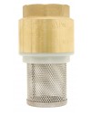 Monobloc foot valve - "Industrial series" - YORK ® - Nylon lift type check valve - Stainless steel strainer