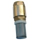 Monobloc foot valve - "Industrial series" - EUROPA ® - Stainless steel lift type check valve - Stainless steel strainer