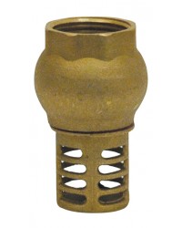 Vertical foot valve - ''Etoile series" - Brass check valve NBR coating
