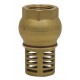 Vertical foot valve - "Industrial series" - Brass check valve NBR coating