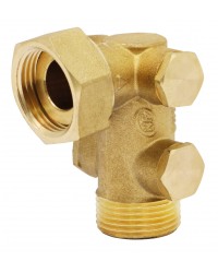 Pollution-control check valve EA type - Angle body - With 4 plugs - Ep x M